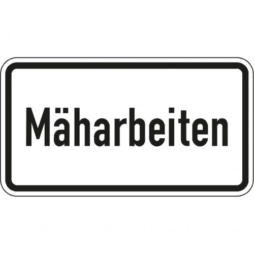 Warn- und Hinweisschild WH 43 – Mäharbeiten