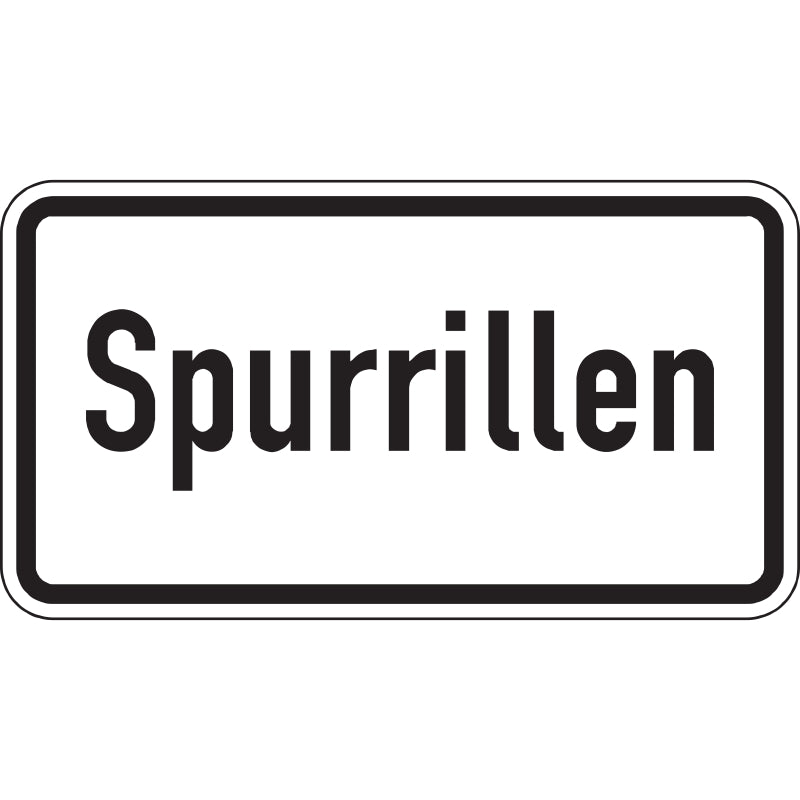 Warn- und Hinweisschild WH 31 – Spurrillen