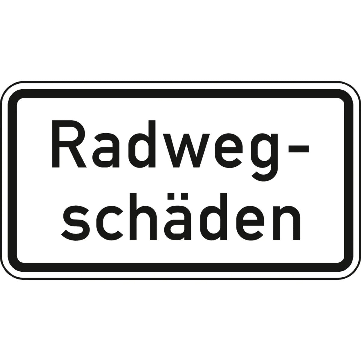 Warn- und Hinweisschild WH 60 – Radwegschäden
