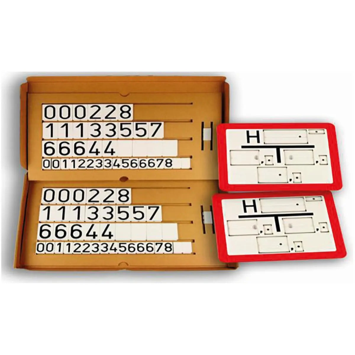 Schieberschilder, Set von 2 Schilder inkl. Klick-Feldermaterial
