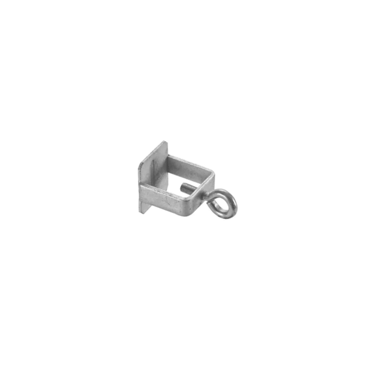 Klemmschelle Typ S1, silber, Stahl, für Schaftrohr 40×40 mm und Rundrohr ø 42 mm – VPE 50 St.