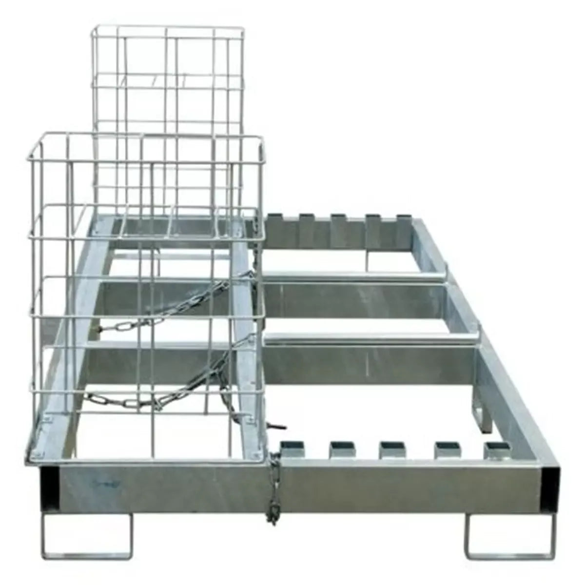 Kombigestell für Fußplatten (Horizont), Baken und Absperrschrankengitter