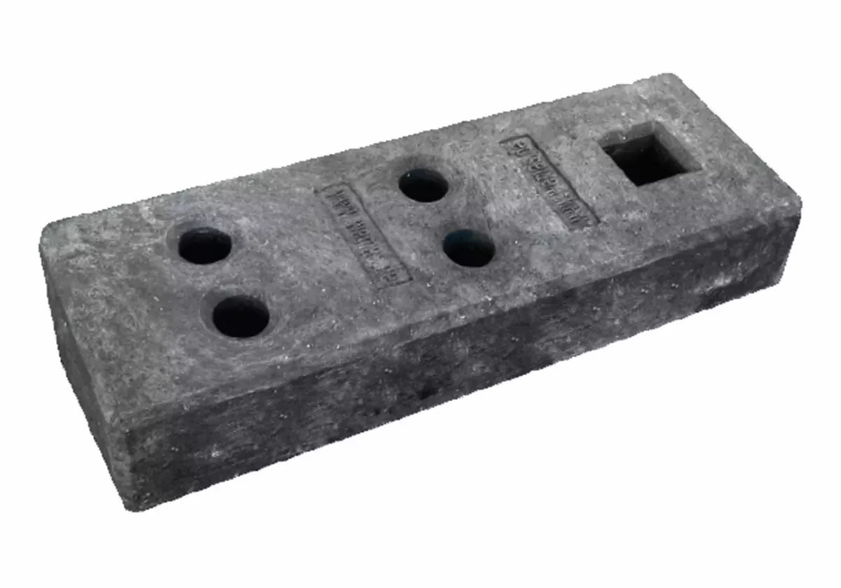 Fußplatte Bauzaun, Typ 1