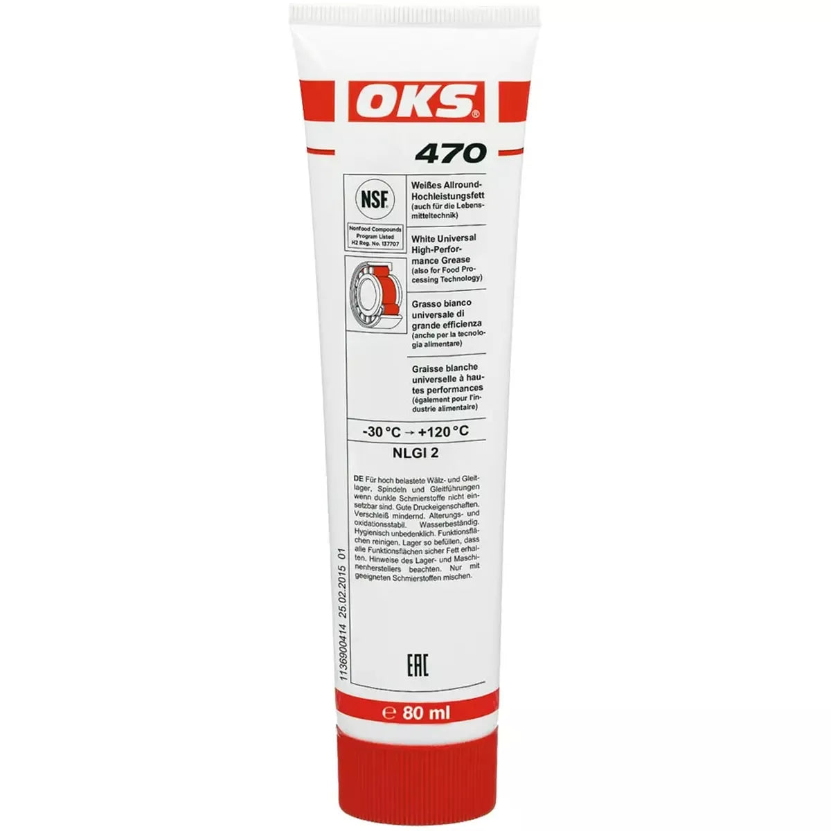 OKS 470 Allround-Hochleistungsfett, weiß 80 ml Tube