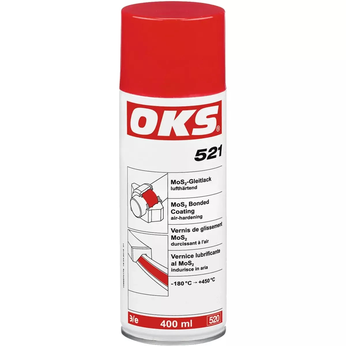 OKS 521 MoS2-Gleitlack, lufttrocknend, Spray