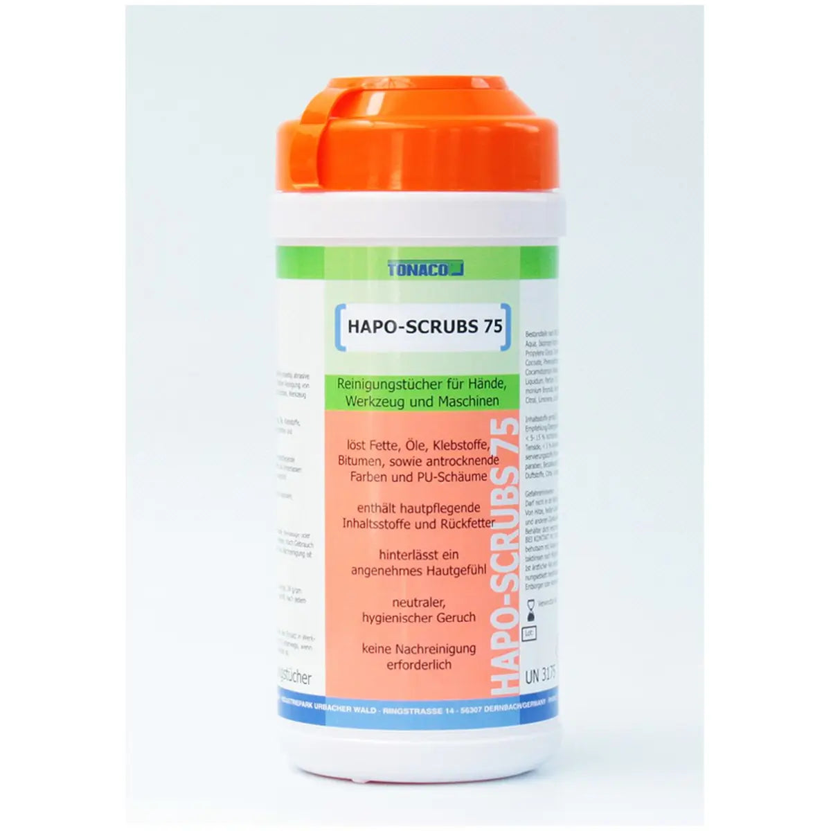 HAPO- SCRUBS alkalischer Reiniger, 4 x 2 L- Eimer à 75 Tücher