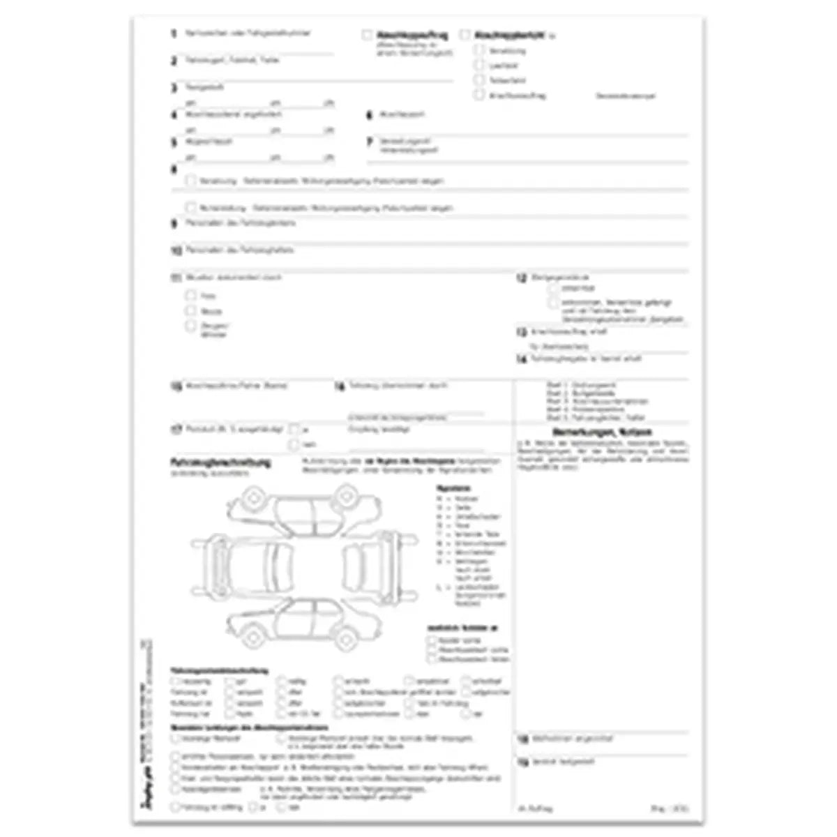 Abschleppauftrag / -bericht, A4, 5fach, SD