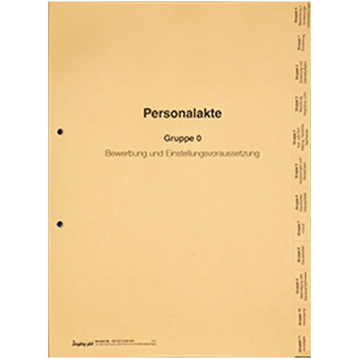 Personalakten-Register, 12-teilig, 225 x 305 mm