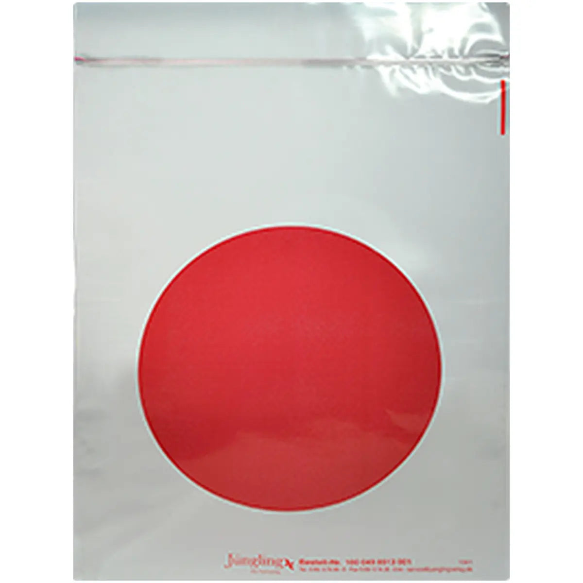 Plastikhülle Roter Punkt, Schutzhülle für Bautafel, 220 x 310 mm, mit Druckverschluss