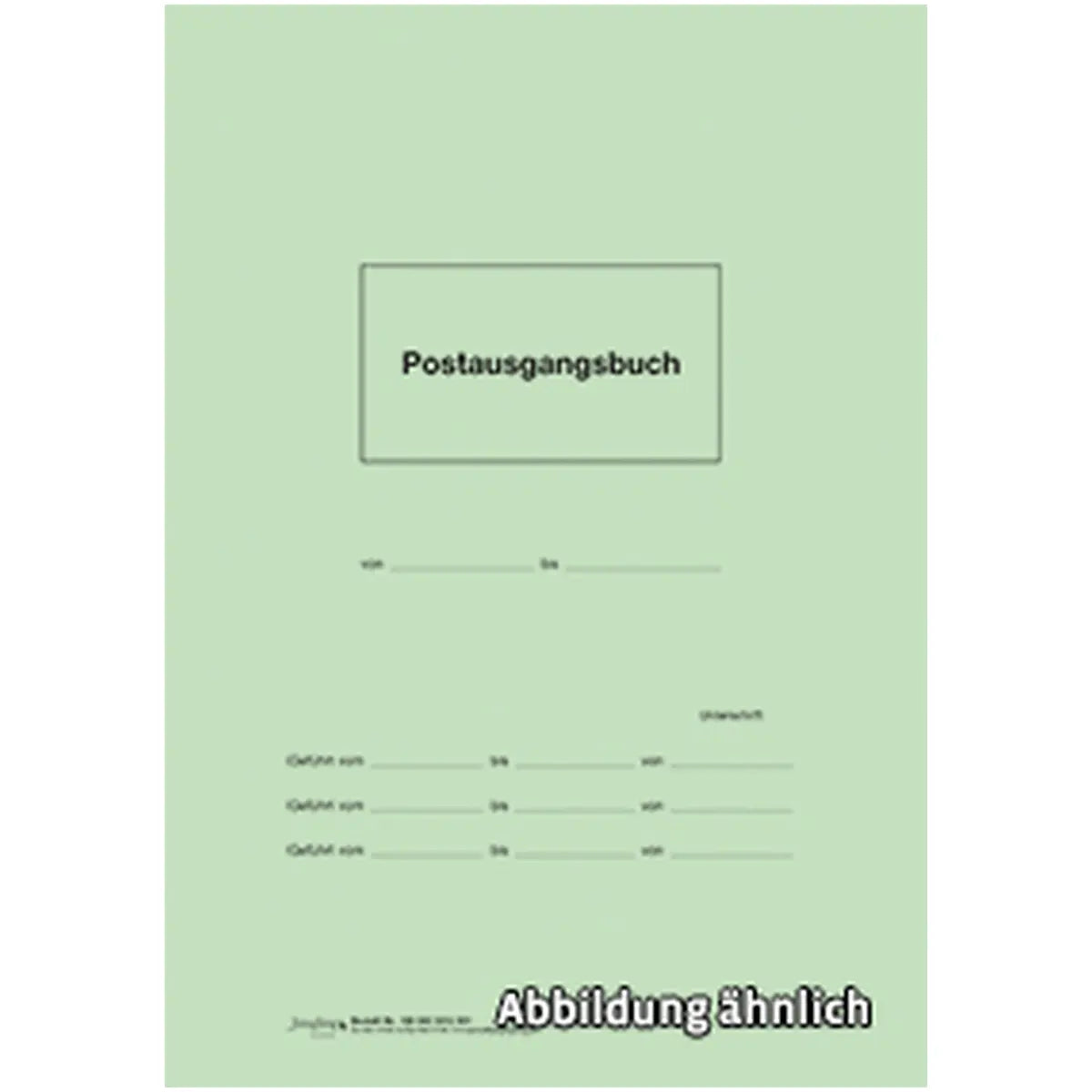 Postausgangsbuch, Heft A4