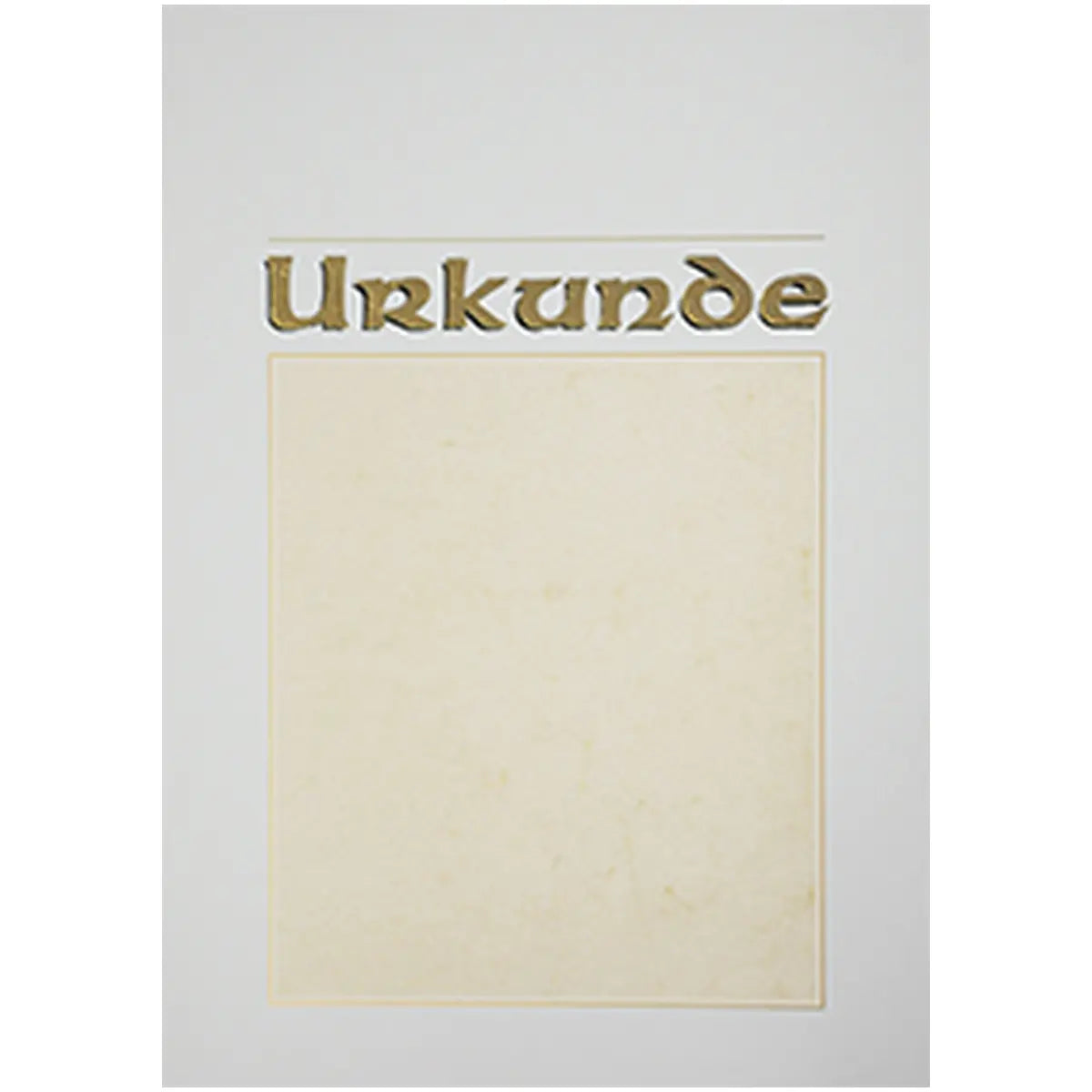 Urkunde, A4, weiß, matt, mit elefantenhautähnlichem Druck, Schriftzug Urkunde