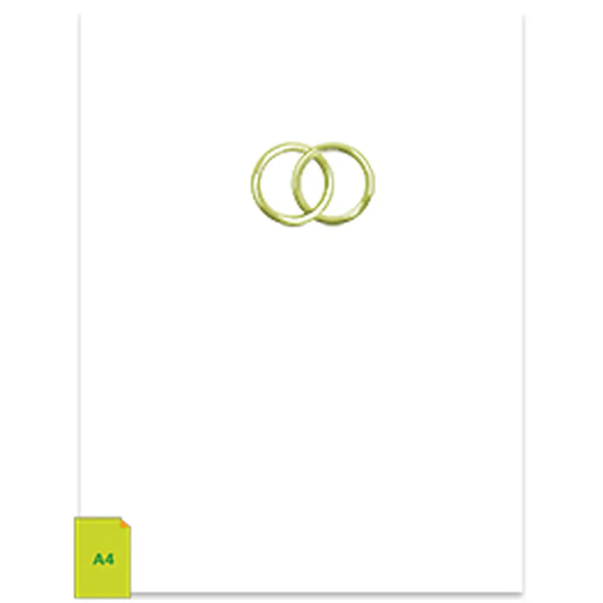 Urkundenmappe, mit Ringen (Gold), für Urkunden DIN A4, Laschen RECHTS