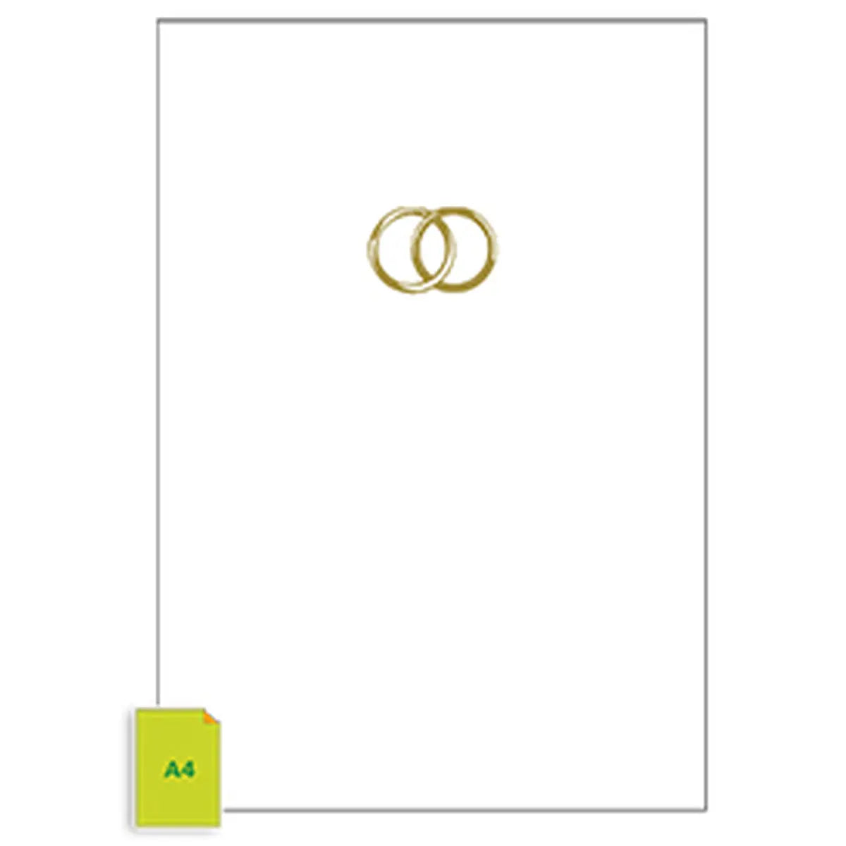 Urkundenmappe, mit Ringen (Gold), für Urkunden DIN A4