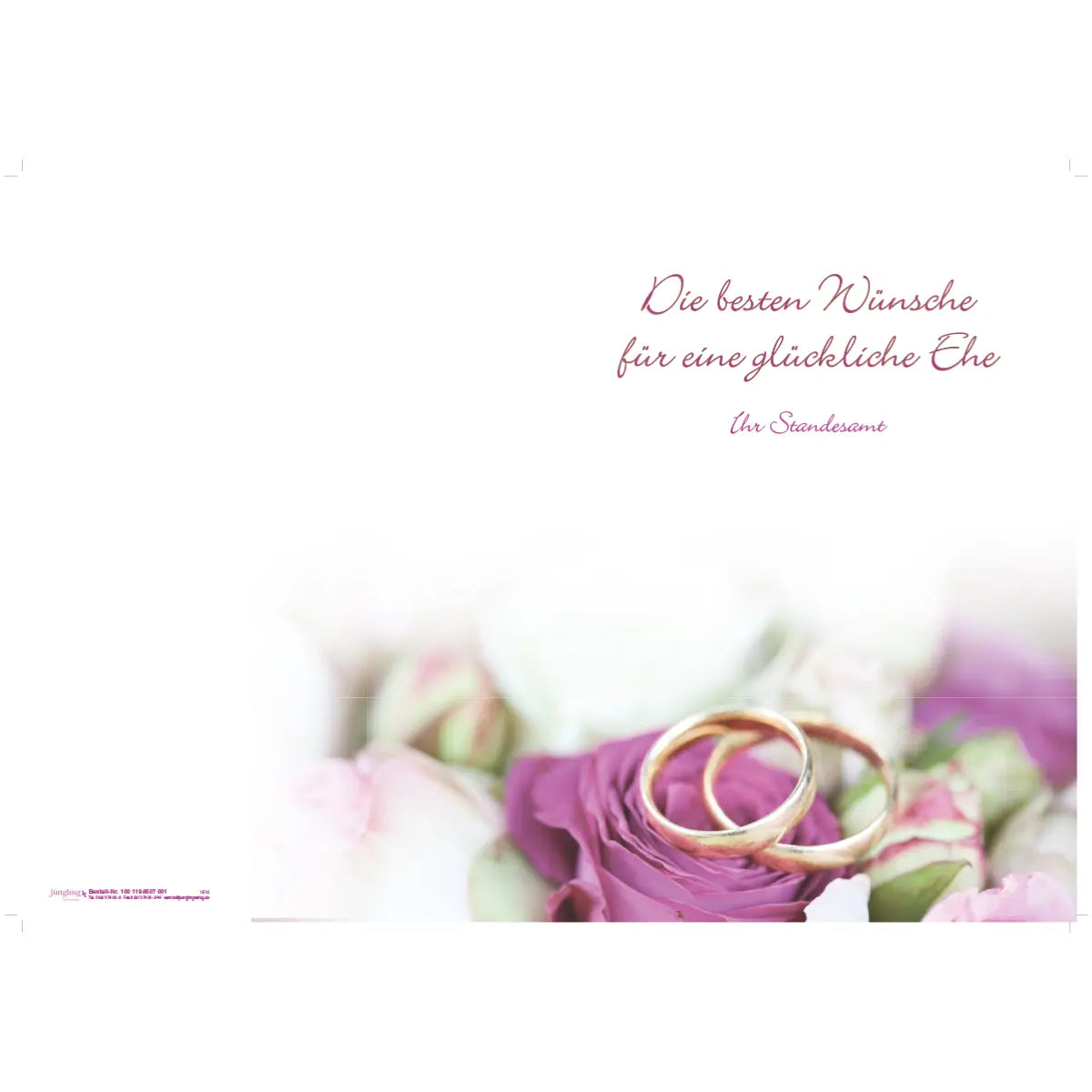 Urkundenmappe Rose und Ringe, für Urkunden, A4
