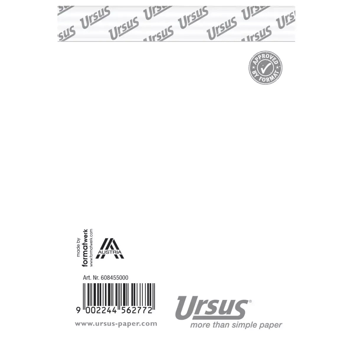 Notizblock - A7, 48 Blatt, 60 g/qm, blanko