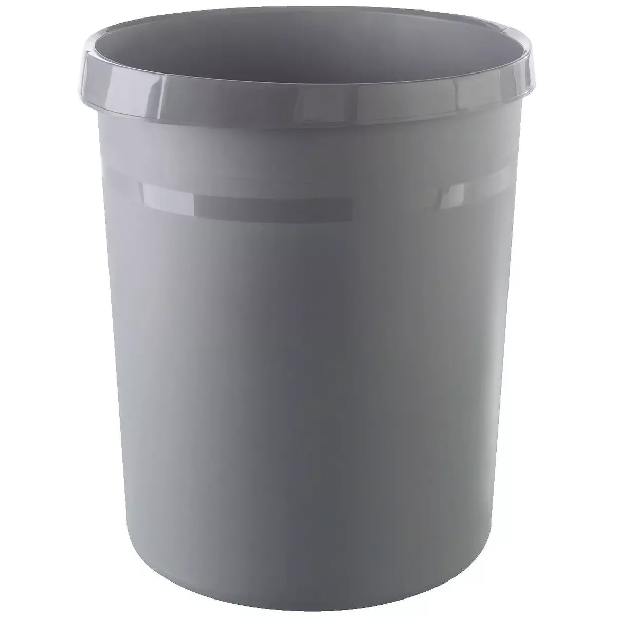 Papierkorb GRIP KARMA - 18 Liter, rund, 100% Recyclingmaterial, öko-dunkelgrau