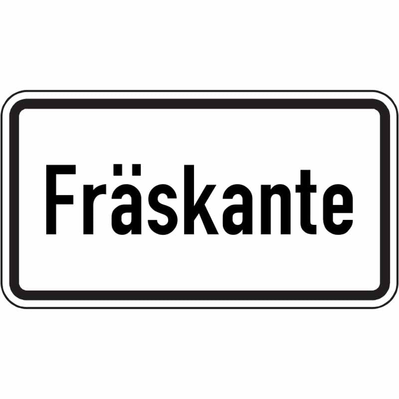 Warn- und Hinweisschild WH 58 – Fräskante