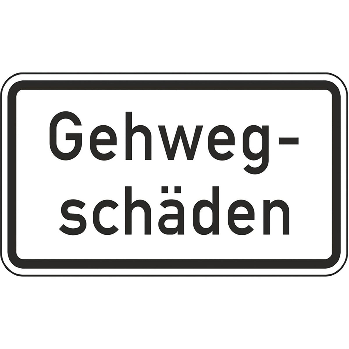 Warn- und Hinweisschild WH 59 – Gehwegschäden