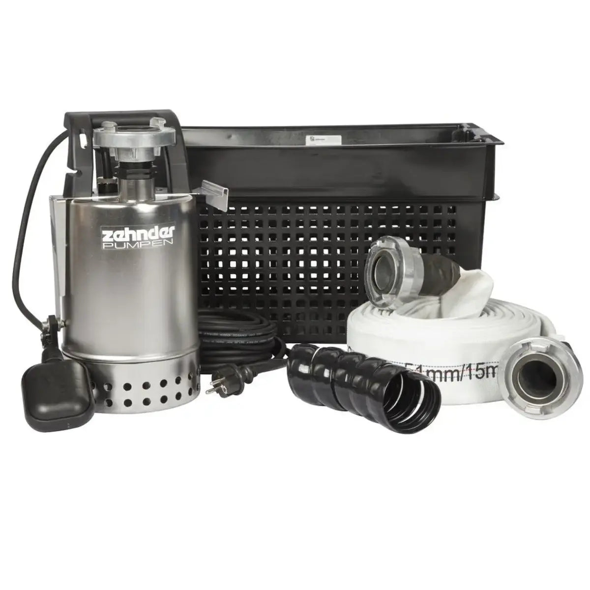 Flutset Zehnder mit Tauchpumpe in Transportbox
