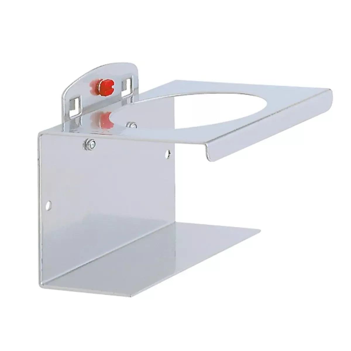Dosenhalter, einfach, Breite 100 mm, Durchm. 70 mm, ähnlichRAL 9006 aluminium