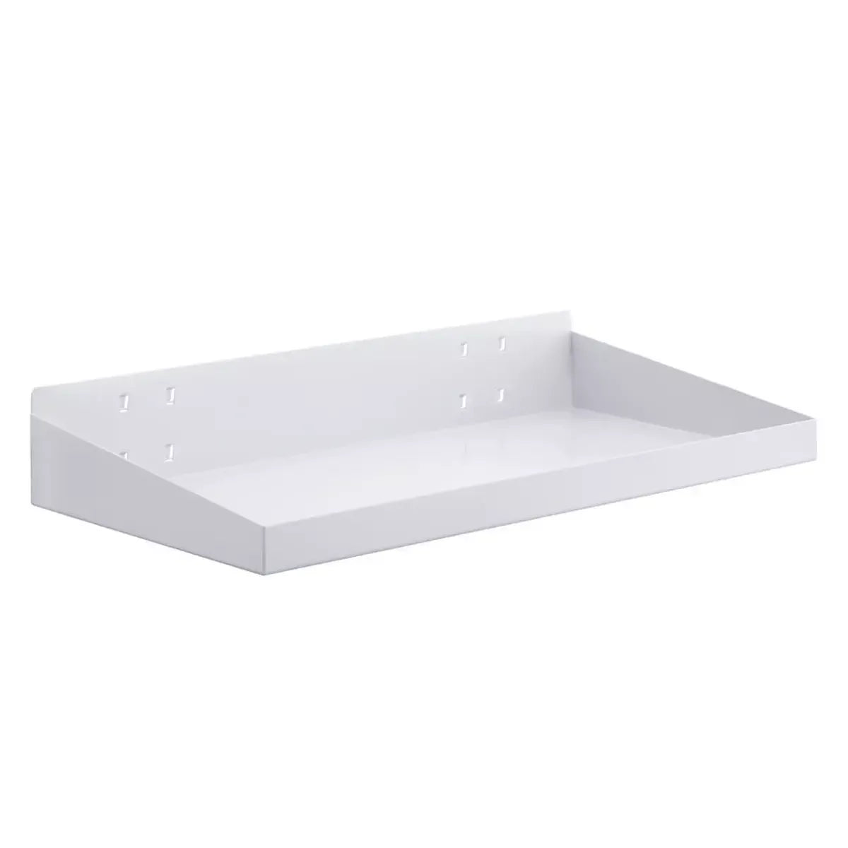 Stahlboden/Ablage, mit Abrollrand,BxT 490x243 mm, lichtgrauau_