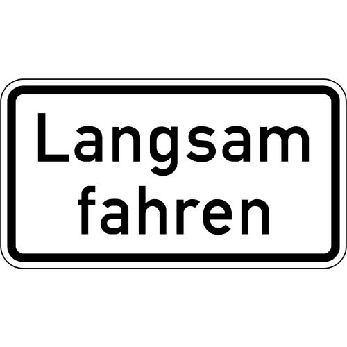 Warn- und Hinweisschild WH 7 – Langsam fahren