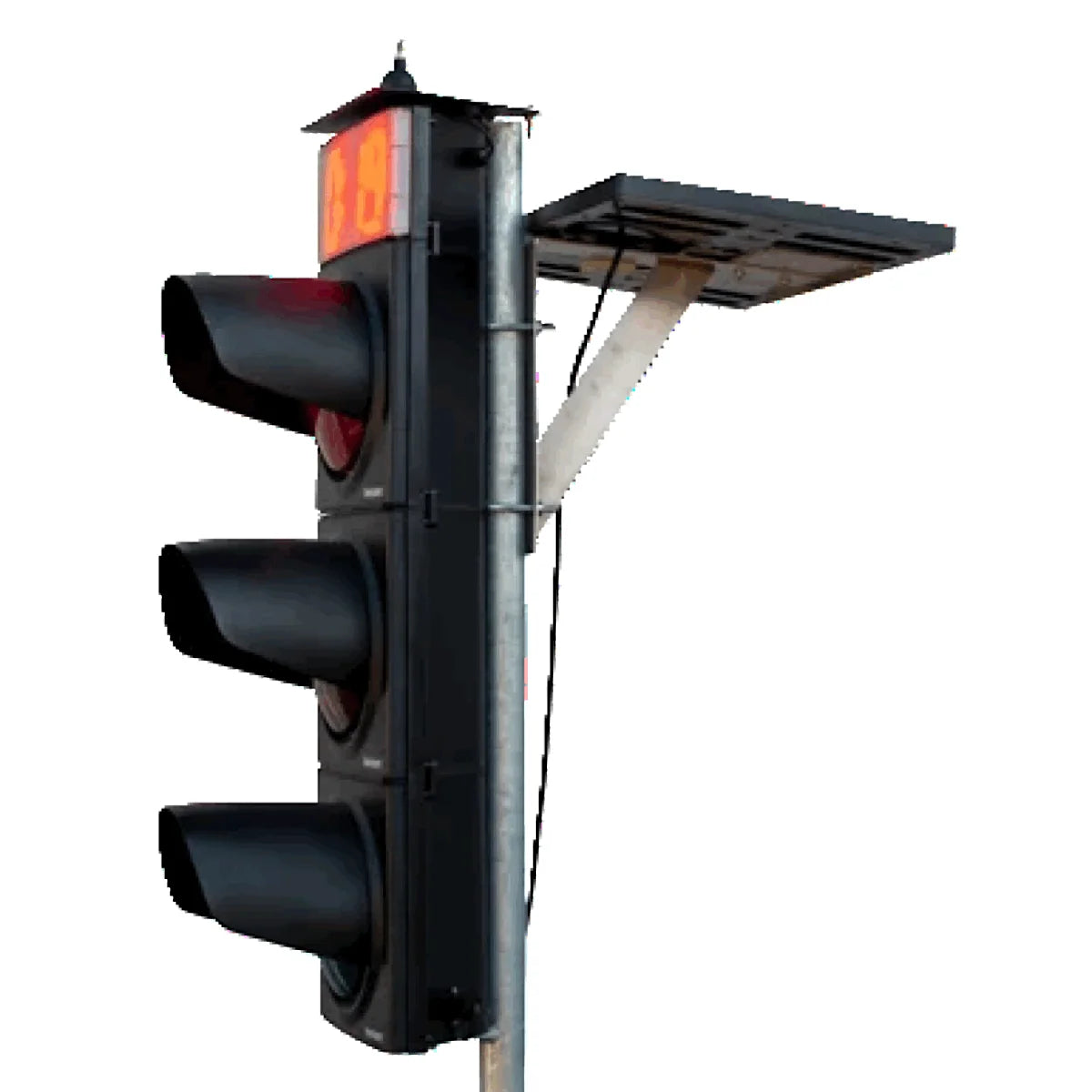 Lichtsignalanlage-Set, Multi Signal 2.0 mit Rotzeitenzähler + Solar + Akku