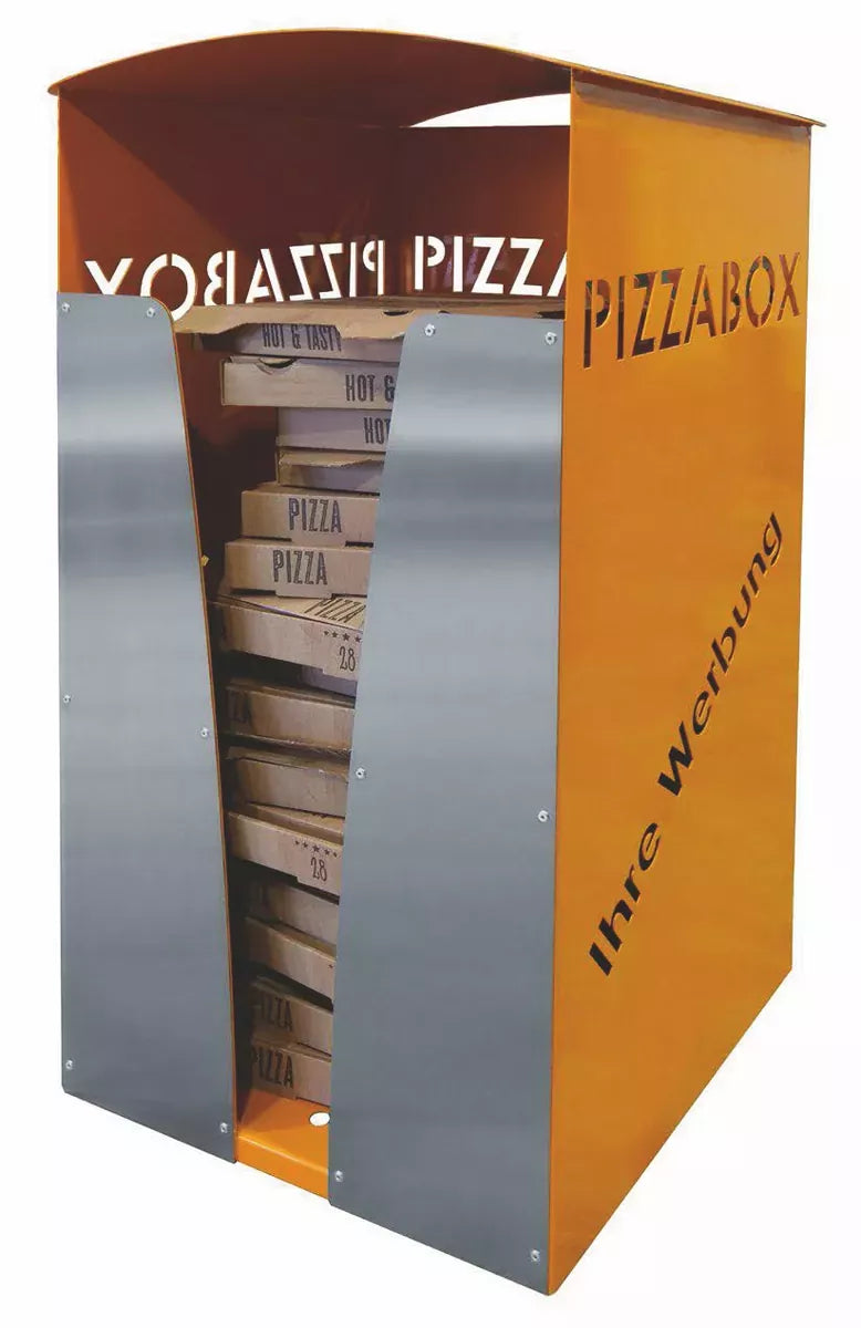 Abfallbehälter Pizzabox-Sammler für bis zu 20 Pizzakartons, Farbe RAL 5013