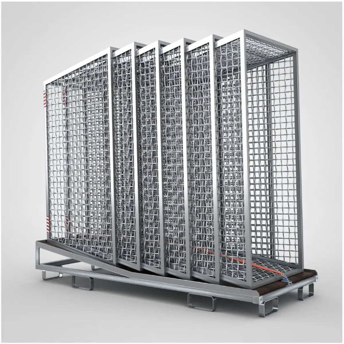 Transportpalette für Gridtech-LaubBox aus Stahl