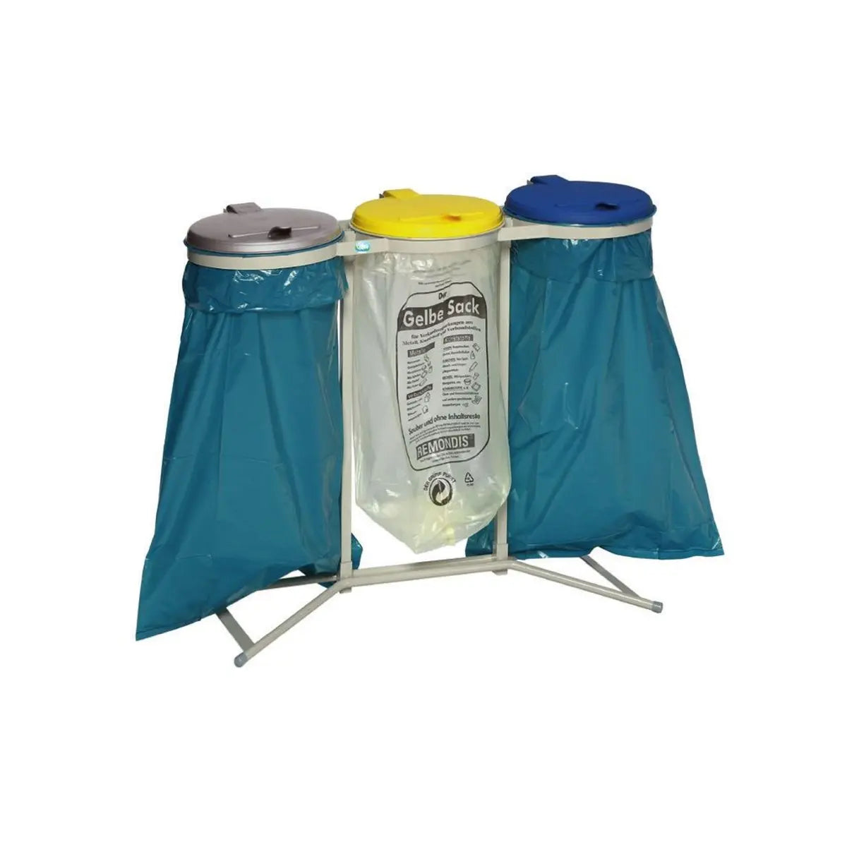 Müllsackhalter WS 3-fach stationär KS-Deckel