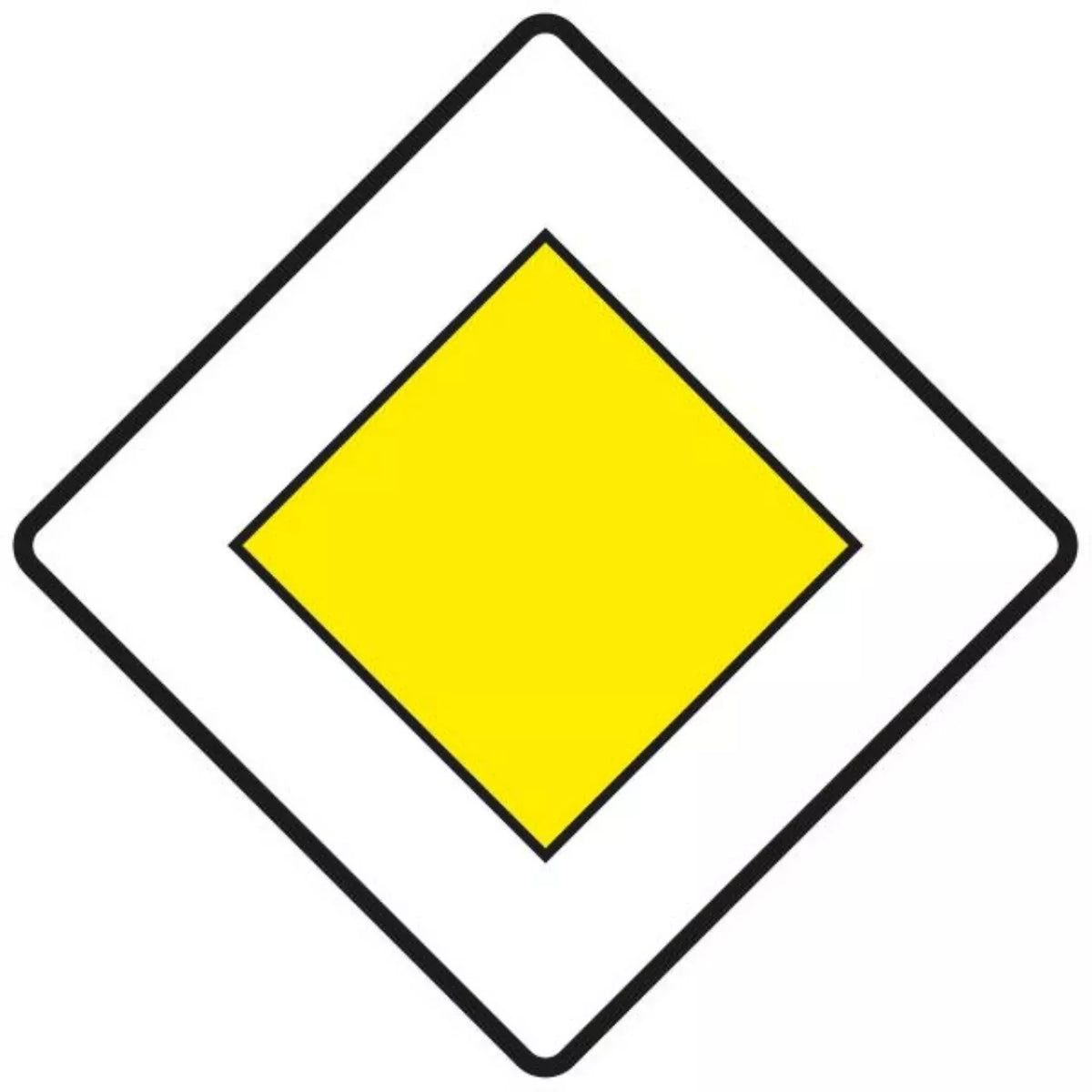 Verkehrszeichen VZ306 Vorfahrtstraße