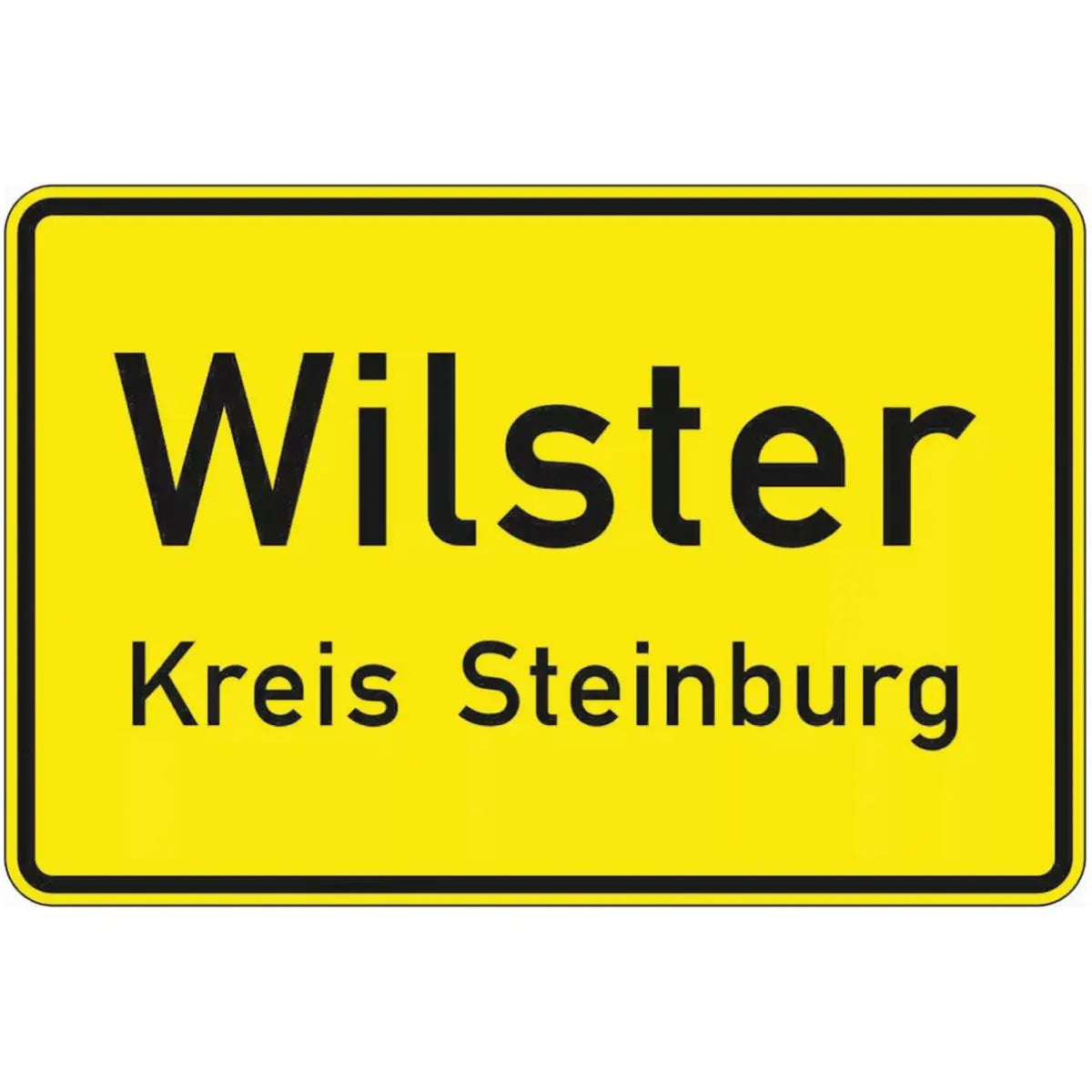 Verkehrszeichen VZ310 Ortstafel Vorderseite