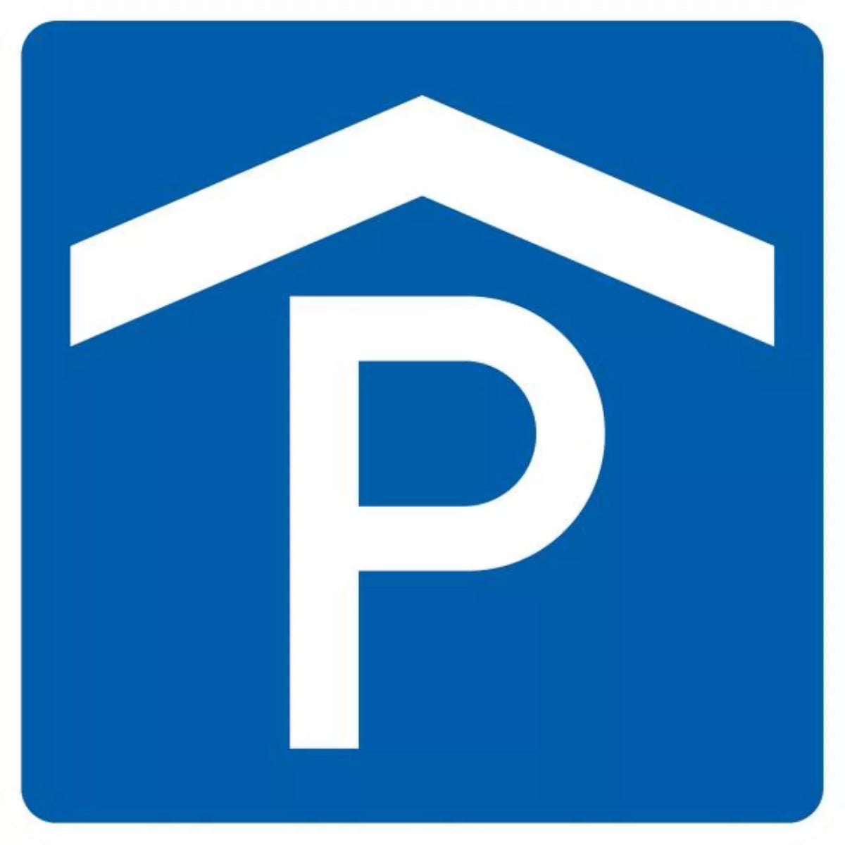 Verkehrszeichen VZ314-50 Parkhaus, Parkgarage