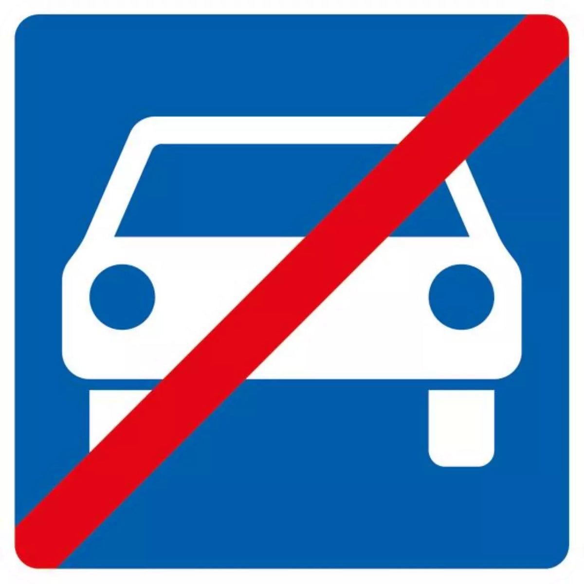 Verkehrszeichen VZ331.2 Ende der Kraftfahrstraße