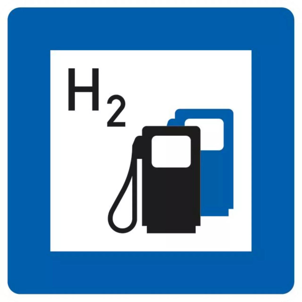 Verkehrszeichen VZ365-66 Wasserstofftanktstelle
