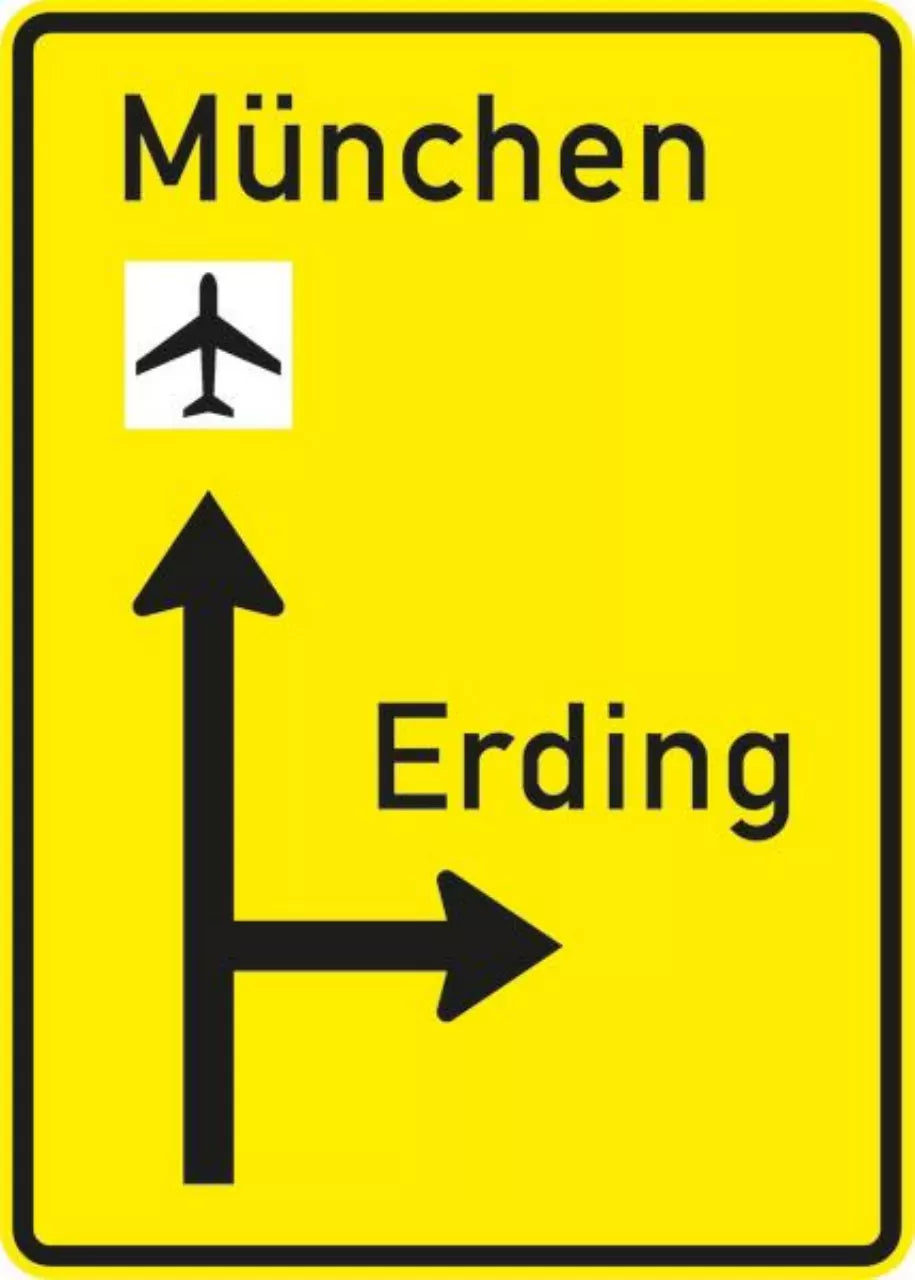 Verkehrszeichen VZ438 Vorwegweiser außerhalb von Autobahnen