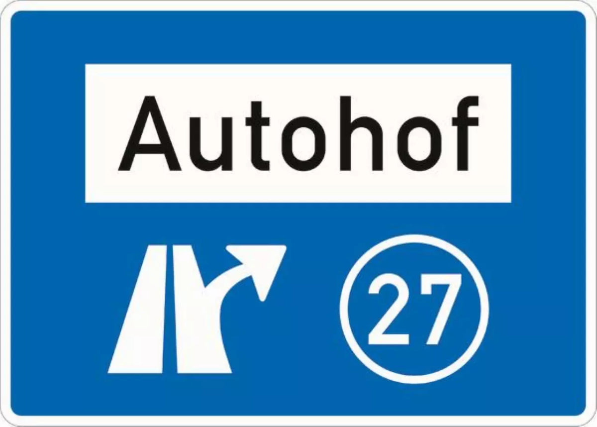 Verkehrszeichen VZ448.1 Autohof