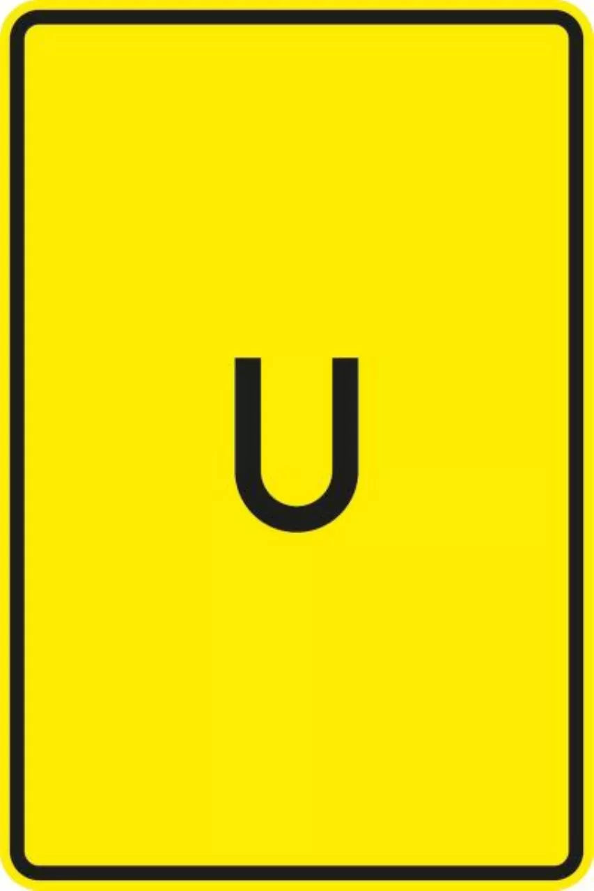 Verkehrszeichen VZ455.1-50 Ankündigung oder Fortsetzung der Umleitung, ohne Pfeilsymbol