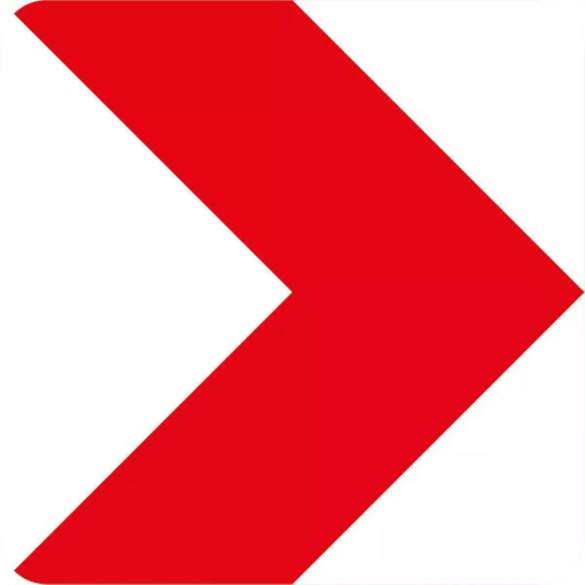 Verkehrszeichen VZ625-20 Richtungstafel in Kurven, rechtsweisend