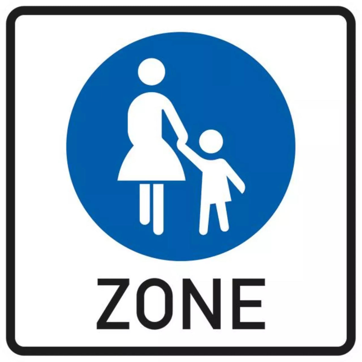 Verkehrszeichen VZ242.1 Beginn einer Fußgängerzone