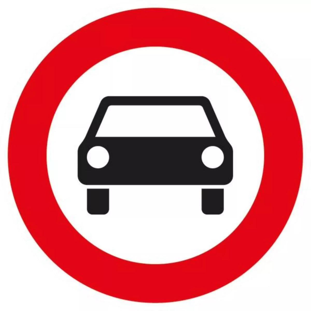 Verkehrszeichen VZ251 Verbot für Kraftwagen