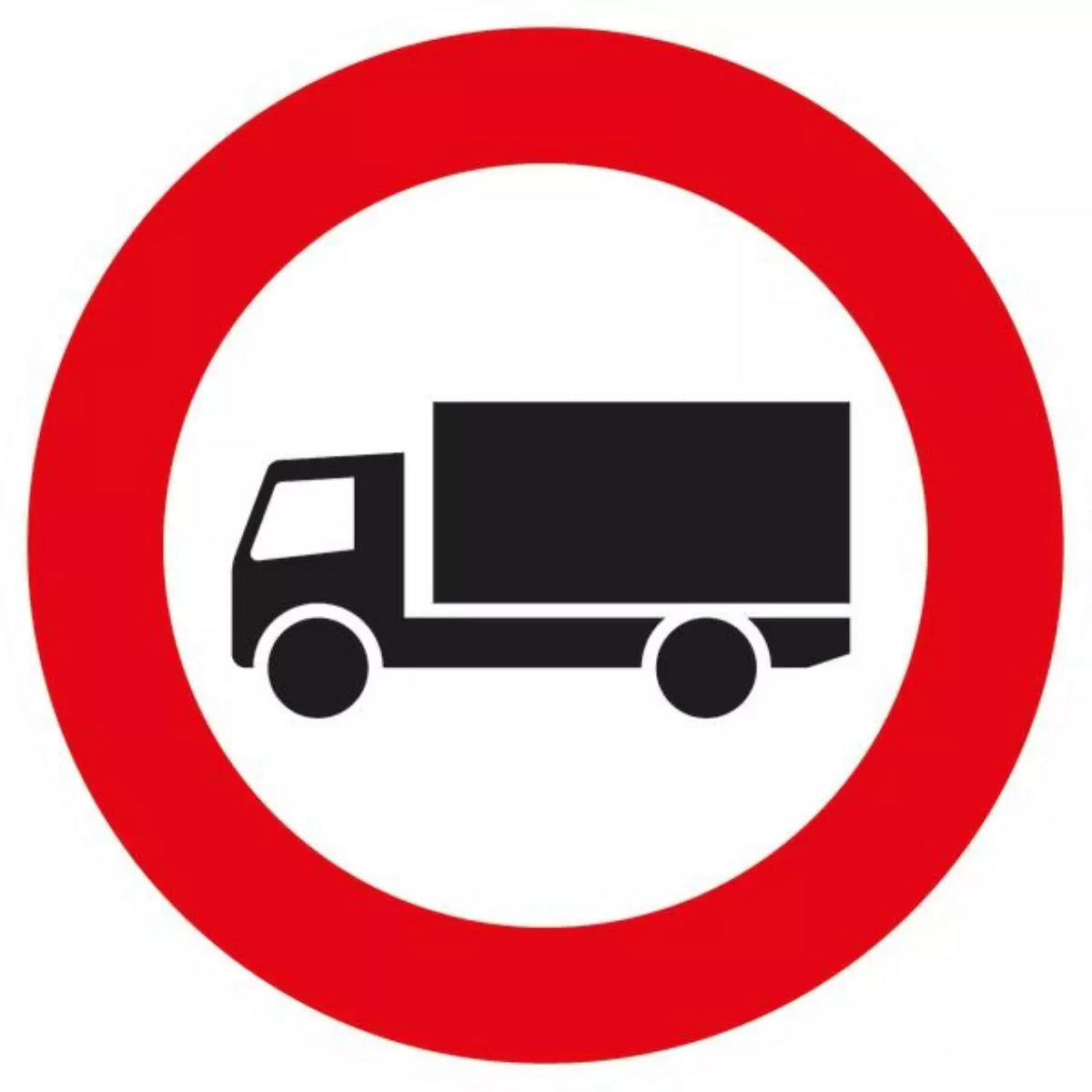 Verkehrszeichen VZ253 Verbot für Kraftfahrzeuge über 3,5 t