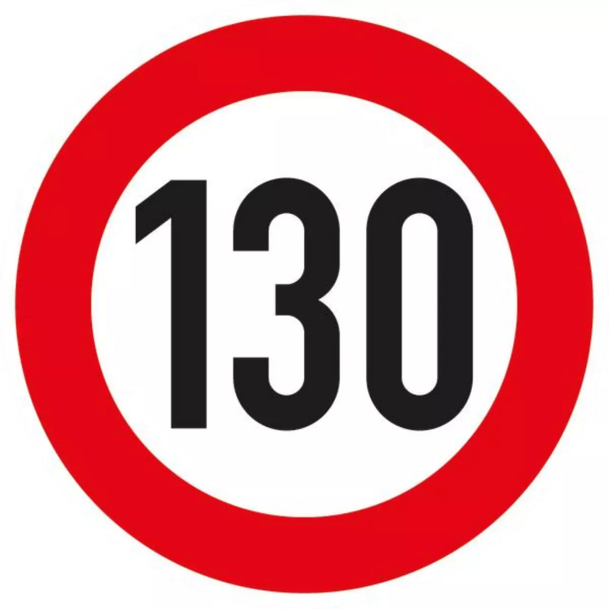 Verkehrszeichen VZ274-130 Zulässige Höchstgeschwindigkeit 130 km/h