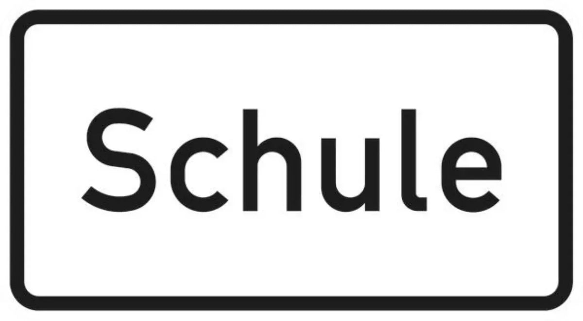 Verkehrszeichen VZ1012-50 Schule