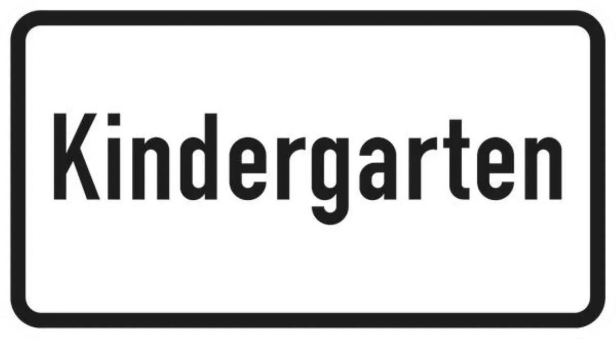 Verkehrszeichen VZ1012-51 Kindergarten