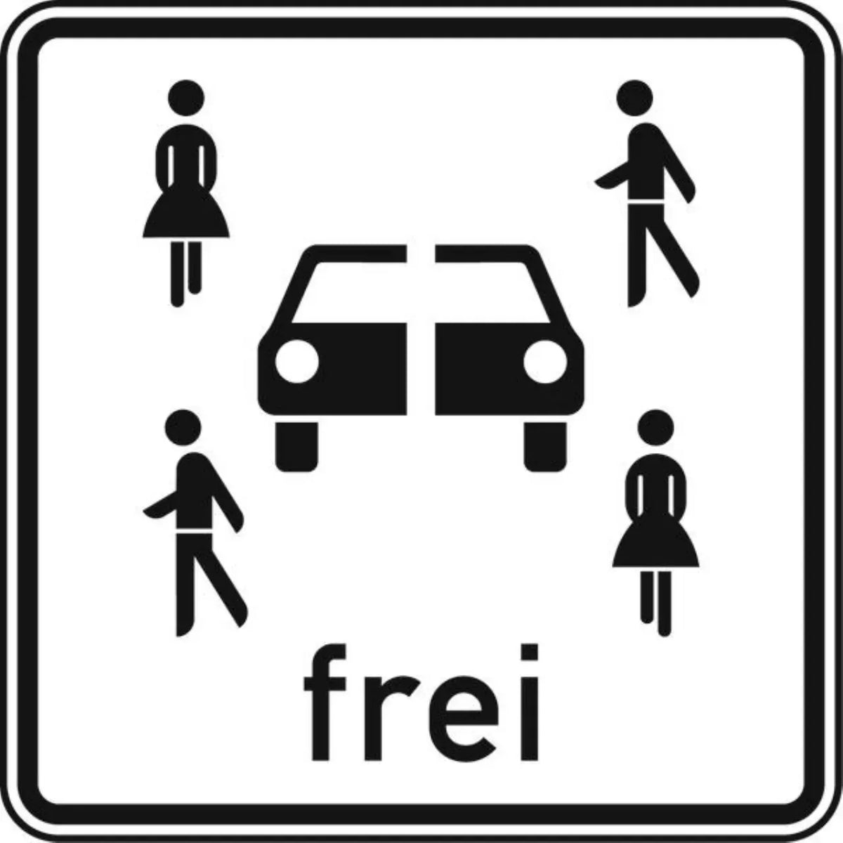 Verkehrszeichen VZ1024-21 Carsharingfahrzeuge frei