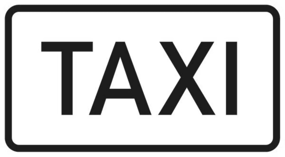 Verkehrszeichen VZ1050-30 Taxi