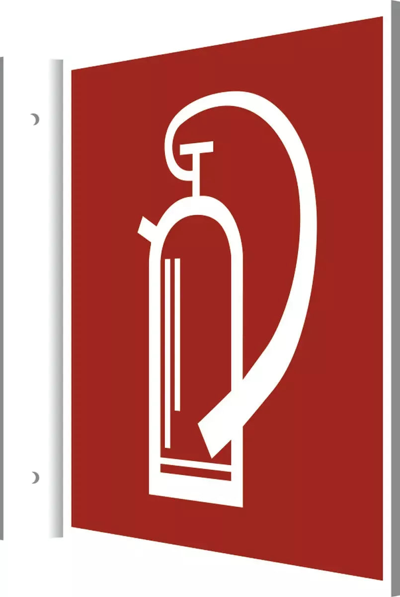 Fahnenschild Feuerlöscher, Symbolschild, BGV A8