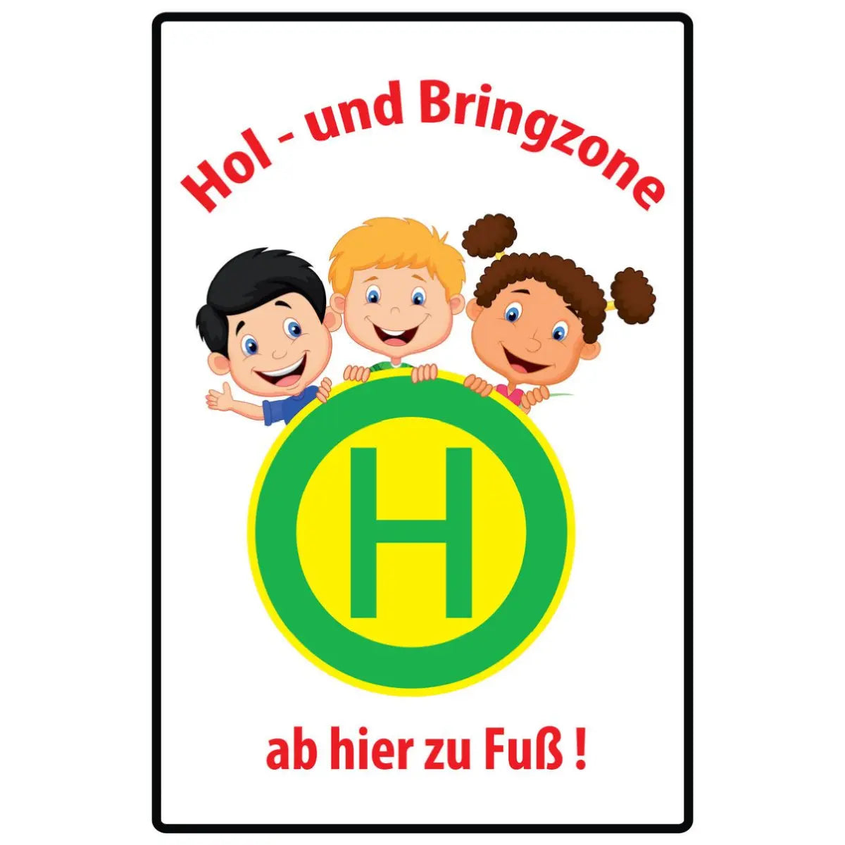 Kinderhinweisschild HBZ-2 Hol- und Bringzone