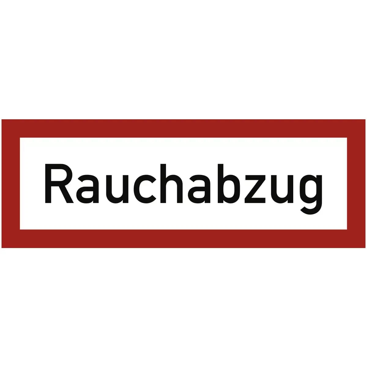Rauchabzug, Textschild, DIN 4066